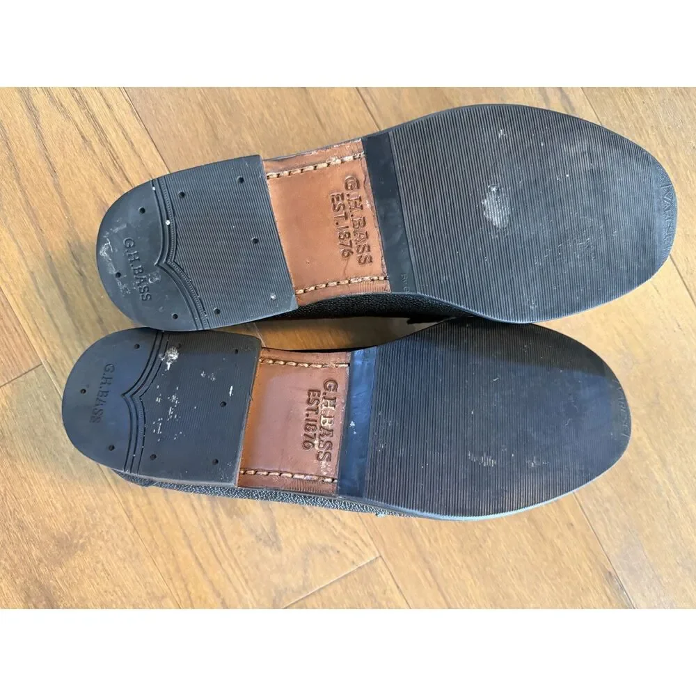 G.H. Bass Pebble Grain Lennox Weejuns Loafers Size 9